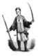 China: A Chinese swordsman, First Opium War, 1839-1842